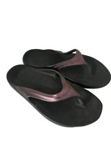 OOFOS Womens Flip Flops OOLALA Luxe Thong Calypso Purple Size Sz 10 - £24.76 GBP