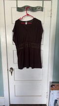 Avon Women&#39;s Brown Cap Sleeve Tunic  Blouse Size 1X - $15.10