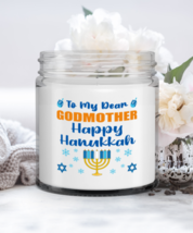 Funny Hanukkah Candle For Godmother - To My Dear Happy Hanukkah - 9 oz Hand  - £15.94 GBP