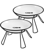 Cat Bowls, Elevated Bowl, Raised Ceramic Dish with Metal Stand, Pet Wate... - $449.46 MXN