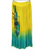 Paul Brial: Exquisite Blooms Of Maldives Crinkled Maxi Skirt - £117.08 GBP