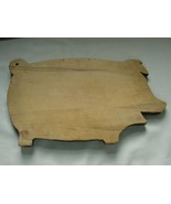 VINTAGE WOODEN PAINTED PIG CUTTING OR BREAD BOARD - £28.77 GBP