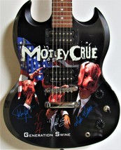 Motley Crue Autographed Generation Swine Guitar - £1,758.58 GBP