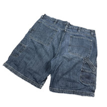 Wrangler Shorts Fits 40 Blue Dark Wash Denim Carpenter Jorts Workwear Outdoor - £14.12 GBP