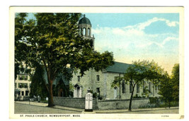 St Paul&#39;s Church Newburyport MA Postcard - $11.88