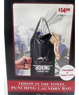 Gym Tote Canvas Punching Laundry Bag Shoulder Strap Throw In Towel 32&quot; X... - $240.11 MXN