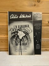 Antique Sheet Music I&#39;m Reminded of Hawaii Alkire&#39;s Hawaiian Guitar Solo... - $21.24