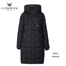 GASMAN 2022 Thick Women Bio Down Jacket Brand Long Winter Coat Women Hooded Warm - £107.48 GBP