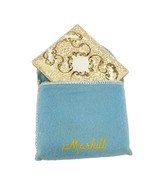 Vintage Marhill Compact Gold Tooled Leather Gold Tone Brass Original Box... - $59.14 CAD
