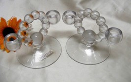 1198 Antique Imperial Candlewick Two Lite Candelabra Set - £35.59 GBP