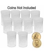 Round Small Dollar Coin Storage Tubes 26mm by BCW 10 pack - $9.49