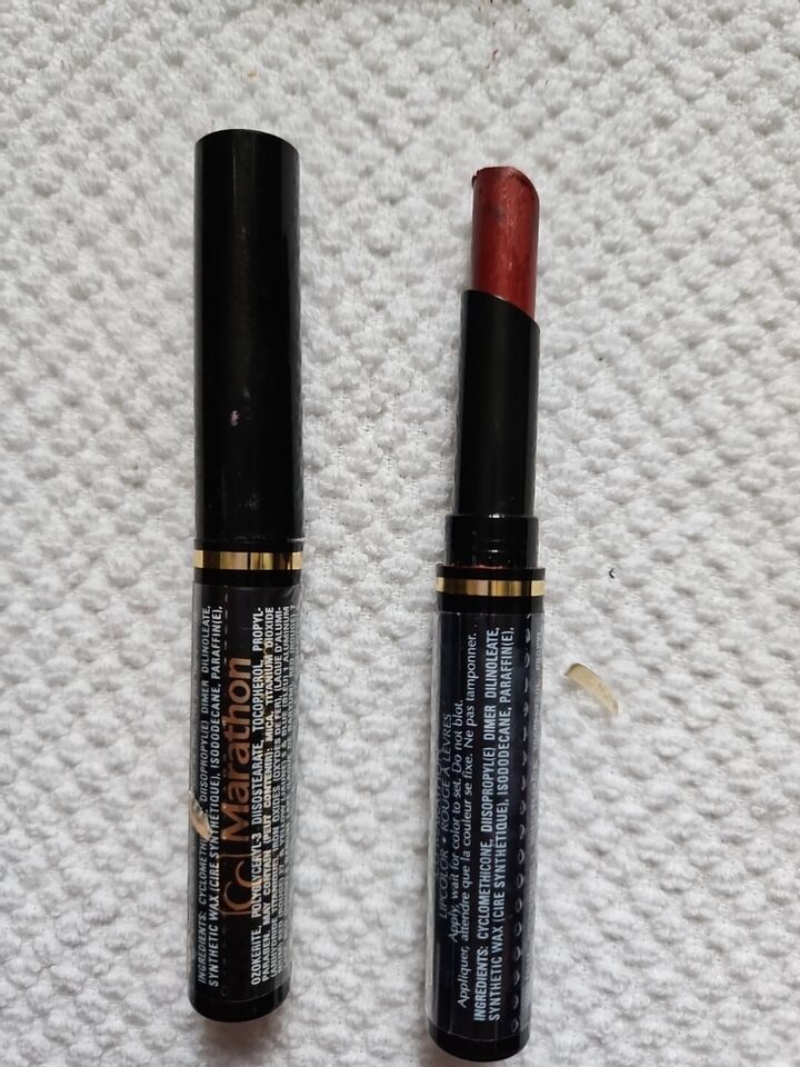 2 x CoverGirl Marathon Lipcolor Lipstick color Cabernet 35 Full Size New... - $10.50
