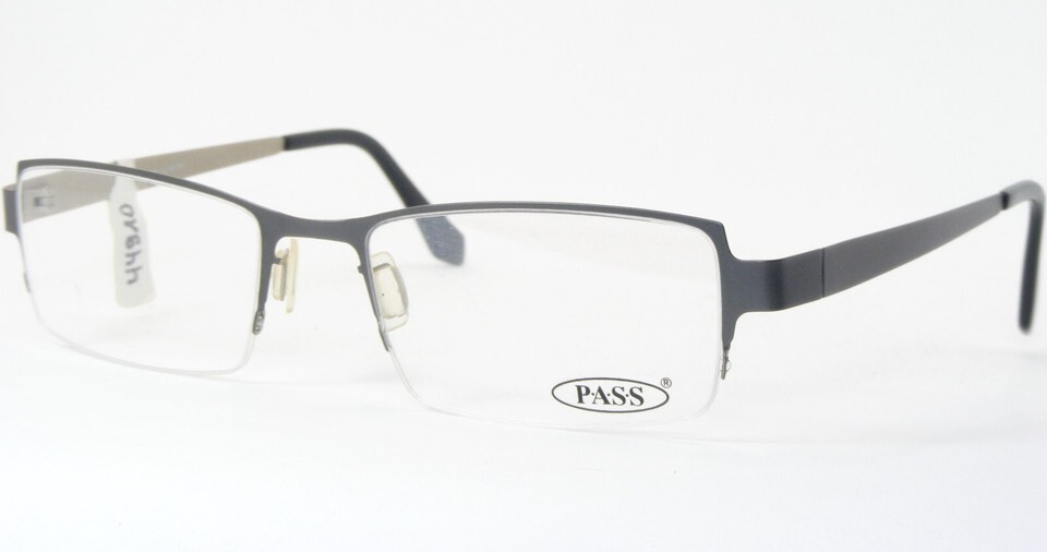PASS P254 102 MATT GREY UNIQUE RARE EYEGLASSES GLASSES FRAME 52-19-140mm... - $107.03