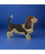 Vtg. Bassett Hound Dog Lefton China Porcelain Bisque Figurine 5” Matte F... - $240.54 MXN