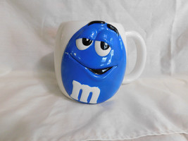 M Ms Blue Peanut Mug Cup 4 1/2  Inches Tall - £3.94 GBP