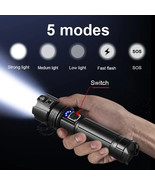 120000 LUX Powerful LED Flashlight Rechargeable Torch Light  with USb Ch... - £36.21 GBP+