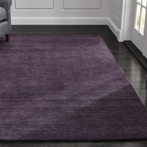 Premium Quality 9&#39; x 12&#39; Baxter Plum Purple Hand Tufted Crate &amp; Barrel W... - $899.00