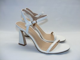 Madden Girl 4&quot; Heels White Size 9.5 M Sandals Women Strappy Open Toe Shoes - $19.94