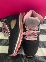 Jordan Retro 5 136027-011 Size 8.5  pink and black - £44.83 GBP