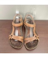 Teva 4254 Brown Tan Leather Traps Casual Women&#39;s Sandals Sz 6 - $499.94 MXN