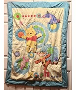 Winnie the Pooh &amp; Friends Tigger Eeyore Piglet Baby Blanket Disney Vinta... - £26.33 GBP