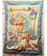 Winnie the Pooh &amp; Friends Tigger Eeyore Piglet Baby Blanket Disney Vinta... - $45.99 CAD