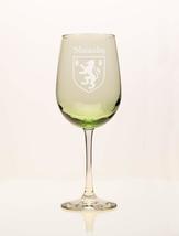 Macauley Irish Coat of Arms Green Wine Glass - £54.35 GBP