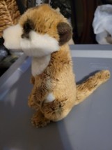WWF World Wildlife Fund MeerKat Plush 8&quot; Brown Tan Adorable Animal - $15.99