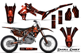 HONDA CRF 450 CRF450 2013-2015 GRAPHICS KIT CREATORX DECALS SKULL CHIEF ... - £203.34 GBP