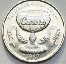 Famous Cup of Camus / Featured Fantasies MARDI GRAS 1988 Aluminum Token - £1.45 GBP