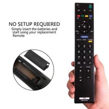Black Abs Replacement RM-ED009 For Sony Lcd Tv Remote - $27.86