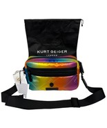 Kurt Geiger London Rainbow Recycled Nylon Satin Crossbody NWT &amp; Dust Bag - $88.61