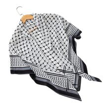 Chiffon Keffiyeh Kerchief Square Headscarf, Islam Arab Palestine Head Ne... - $19.79