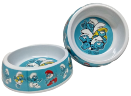 ( Lot 2 ) Smurfs Dog, Cat Pet Kitten Food Water Pets Bowls Melamine NEW - $22.76