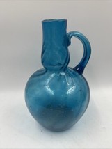 Antique Hand Blown Murano Glass Jug Pitcher Vase Bottle Pontil Mark Deca... - $45.46
