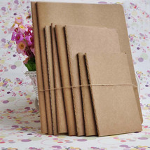 B5 Large Kraft Bulk Plain Sketchbook Journal Diary Notebook with Blank P... - £8.41 GBP