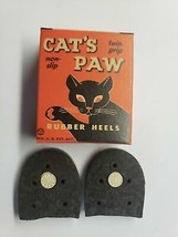 Cats Paw 2 Rubber Heels Brown Scoop NIB Old Store Stock Cats Paw Rubber ... - $14.99