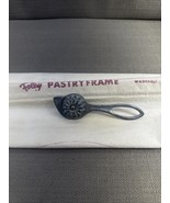 Vintage Foley Pastry Cloth Mat with Wooden Frame &amp; Pie Crust Crimper Cutter - €20,30 EUR