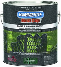 Hammerite Rust Cap Smooth Dark Green 46230 ONE Gallon - $5,685.42 MXN
