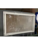 26x16 Aluminum Eggcrate Return Air Filter Grille White Cube Core - $40.50