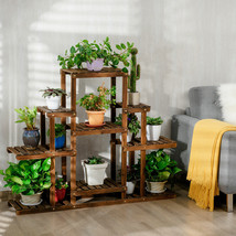 6-Tier Flower Wood Stand Plant Display Rack Multifunctional Storage Shel... - £86.32 GBP