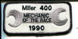 Talladega Speedway-NASCAR-Miller 400 Race Patch 1990-Mechanif of The Race-VF - £15.62 GBP