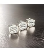 David Yurman Estate PC Tuxedo Button Set Sterling Silver DY412 - $345.51