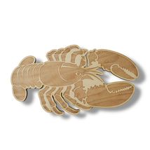 Sign - CUSTOM - Lobster (RAW WOOD, 31x17 Inches) - $19.59+