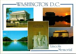 Washington D.C. Lincoln Memorial ItalCards Silberne Vintage Postcard - £7.37 GBP