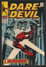 Daredevil #44, 1968, Marvel Comics, Fn+ Condition Copy, I, Murderer! - £23.68 GBP