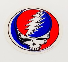 The Grateful Dead Steal Your Face Skull Sticker Symbol Logo Emblem Insig... - $38.56 MXN