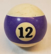 Billiards Pool Ball #12 Purple White Stripe 2¼&quot; Replacement Piece Crafts... - $10.54
