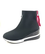 Renato Garini 34-21EX210 Black/Red Mid Wedge High Top Fashion Sneaker - £103.75 GBP