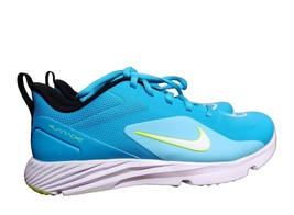 Nike Alpha Huarache 8 Pro CZ6559-400 Mens Size 7.5 Cyan Turf Lacrosse Shoes - $69.29